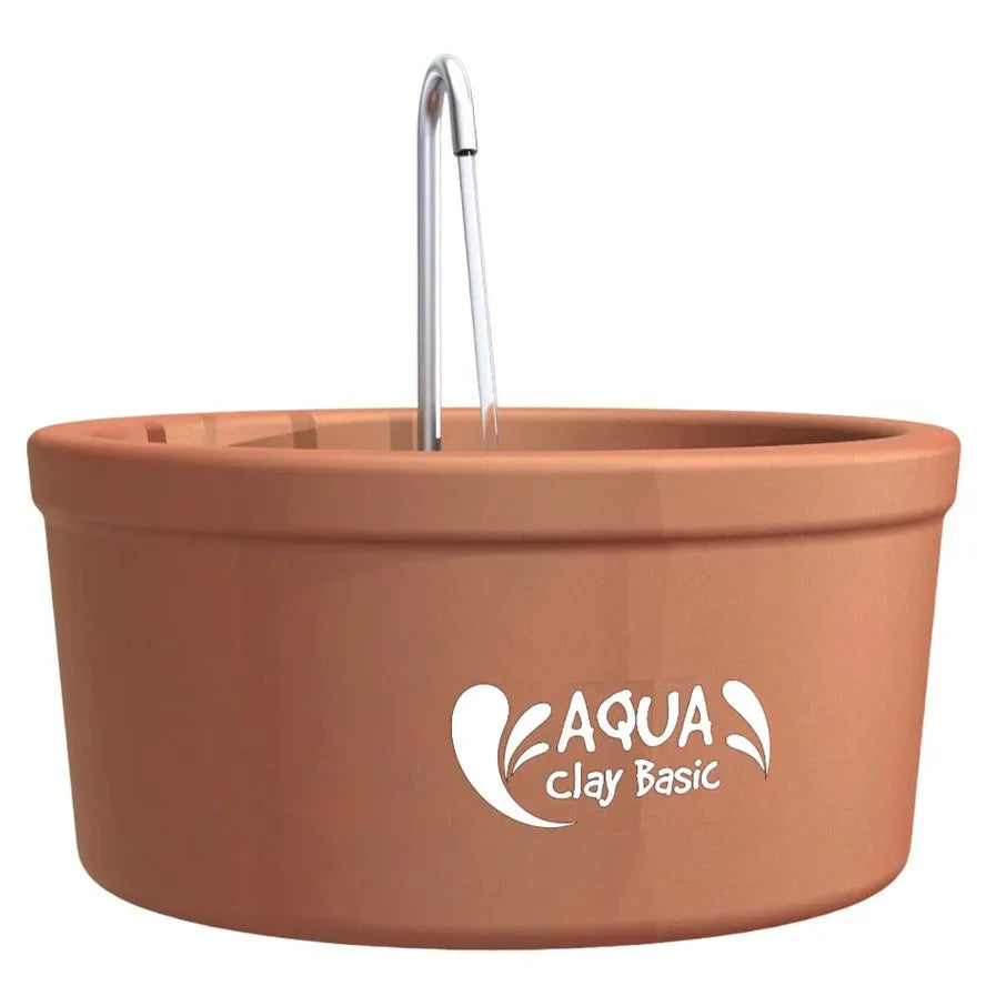 JMT-103370 Pet Water Fountain Aqua Clay 2.5L Capacity for Cats and Dogs