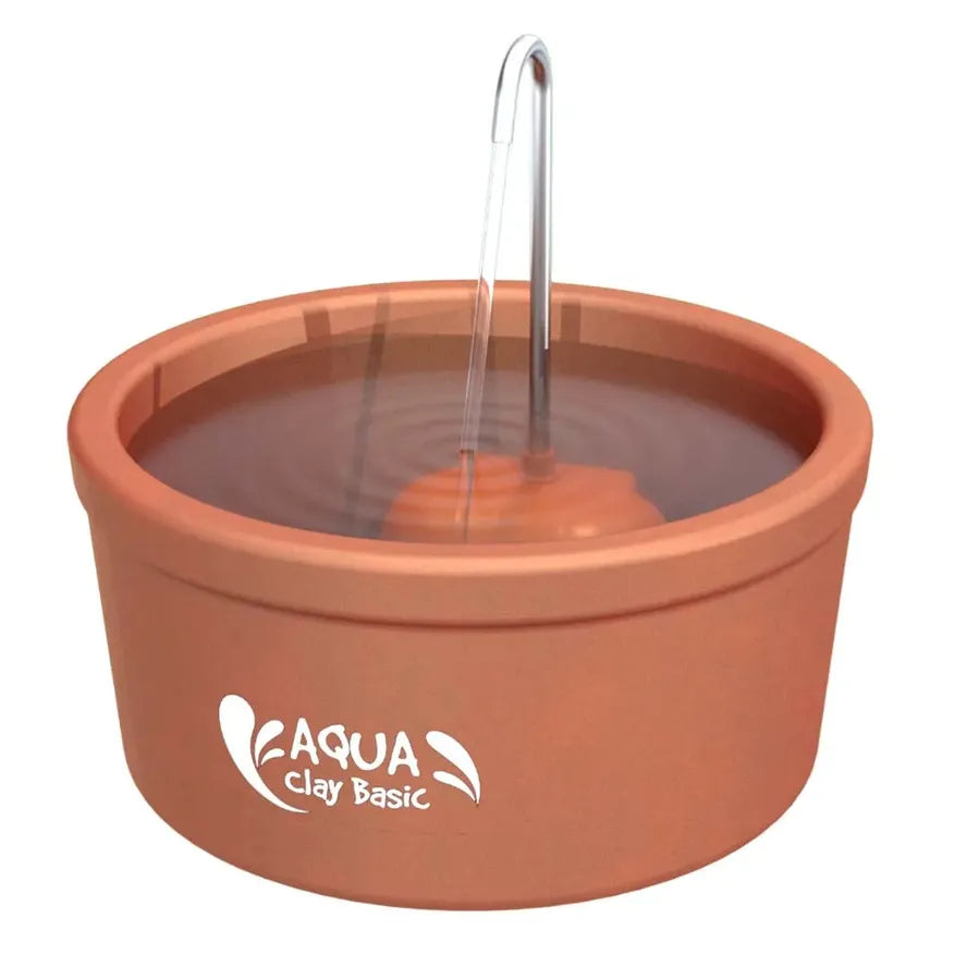 JMT-103370 Pet Water Fountain Aqua Clay 2.5L Capacity for Cats and Dogs