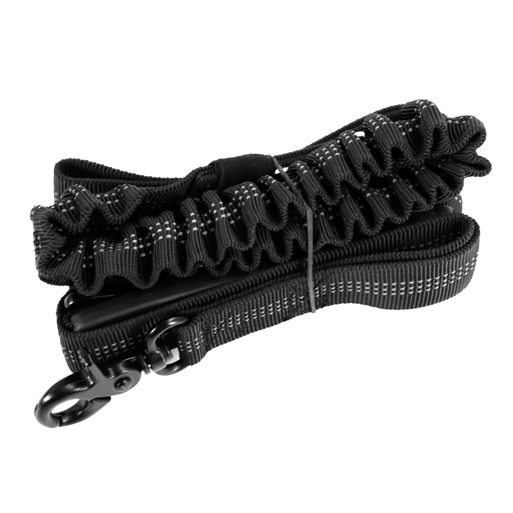 JMT-103498 Adjustable 4-6 FT Bungee Dog Leash with Car Seatbelt, Heavy Duty Reflective Design for Large and Medium Dogs