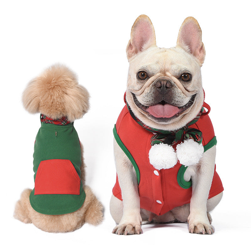 JMT-103626 Casual Dralon Vest for Dogs in Green and Red - Various Sizes Available