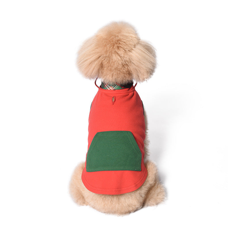 JMT-103626 Casual Dralon Vest for Dogs in Green and Red - Various Sizes Available
