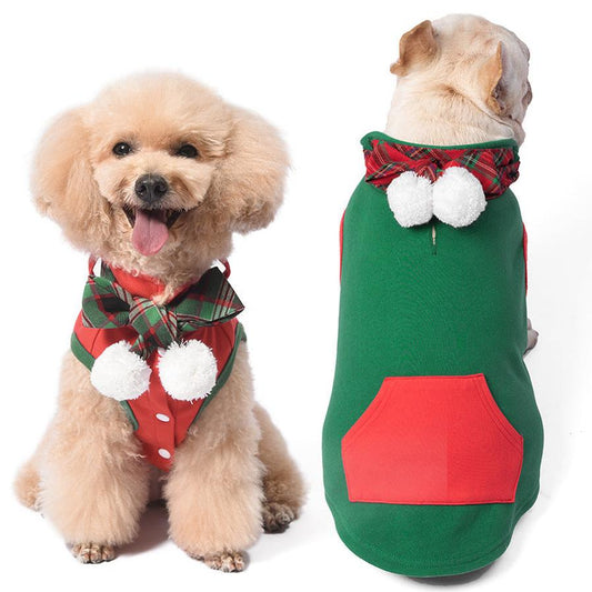 JMT-103626 Casual Dralon Vest for Dogs in Green and Red - Various Sizes Available