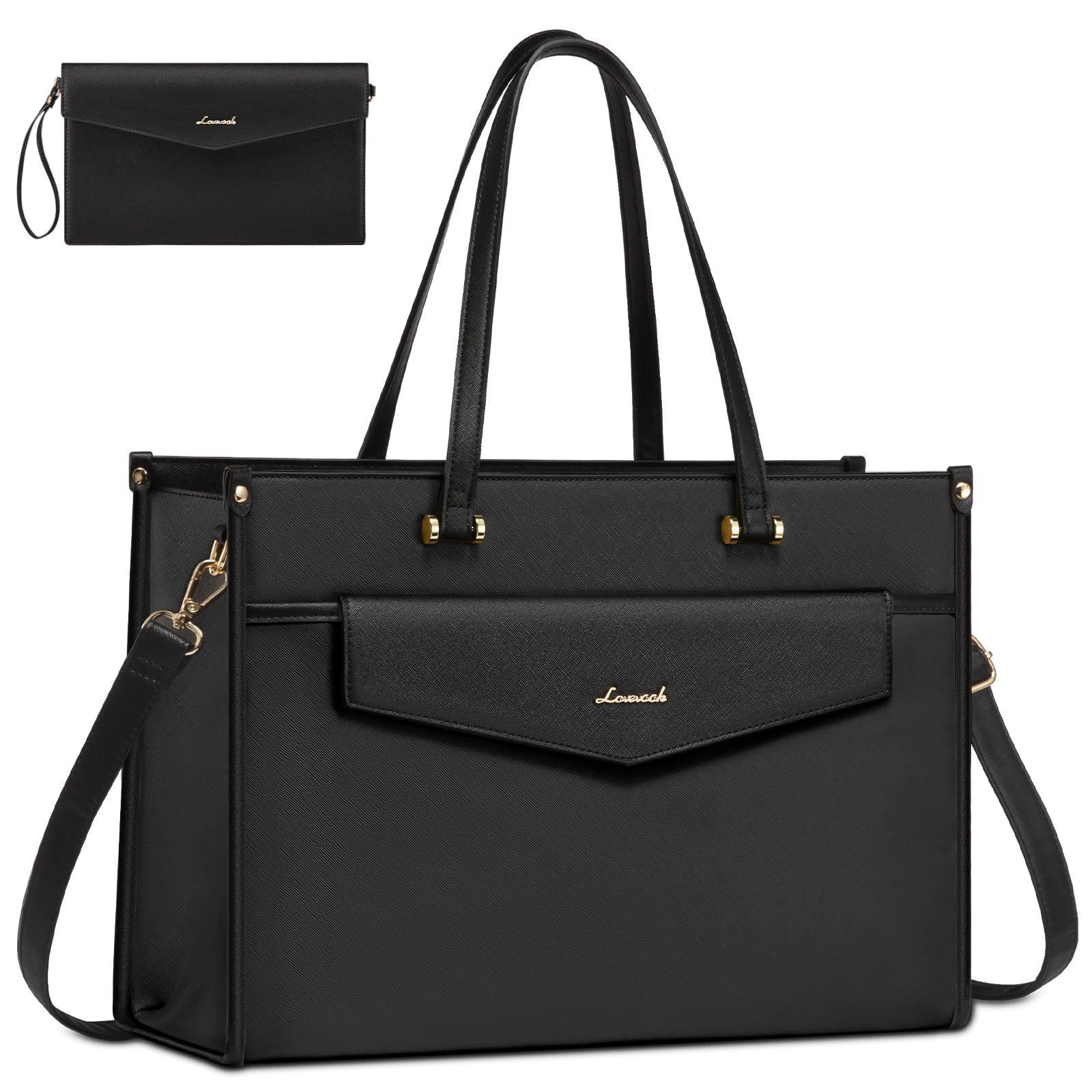 JMT-103818 Versatile 2-in-1 Laptop Tote and Shoulder Bag for Women, Ideal for Work, Travel, and School