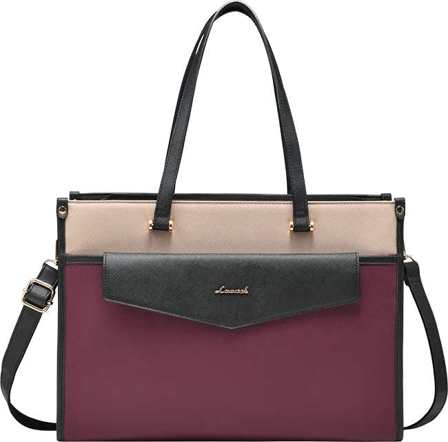 JMT-103818 Versatile 2-in-1 Laptop Tote and Shoulder Bag for Women, Ideal for Work, Travel, and School