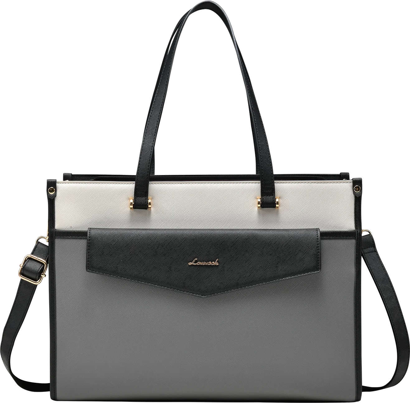 JMT-103818 Versatile 2-in-1 Laptop Tote and Shoulder Bag for Women, Ideal for Work, Travel, and School
