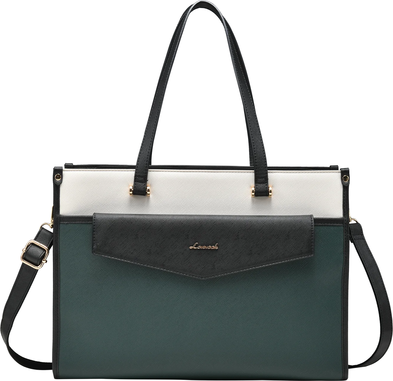 JMT-103818 Versatile 2-in-1 Laptop Tote and Shoulder Bag for Women, Ideal for Work, Travel, and School