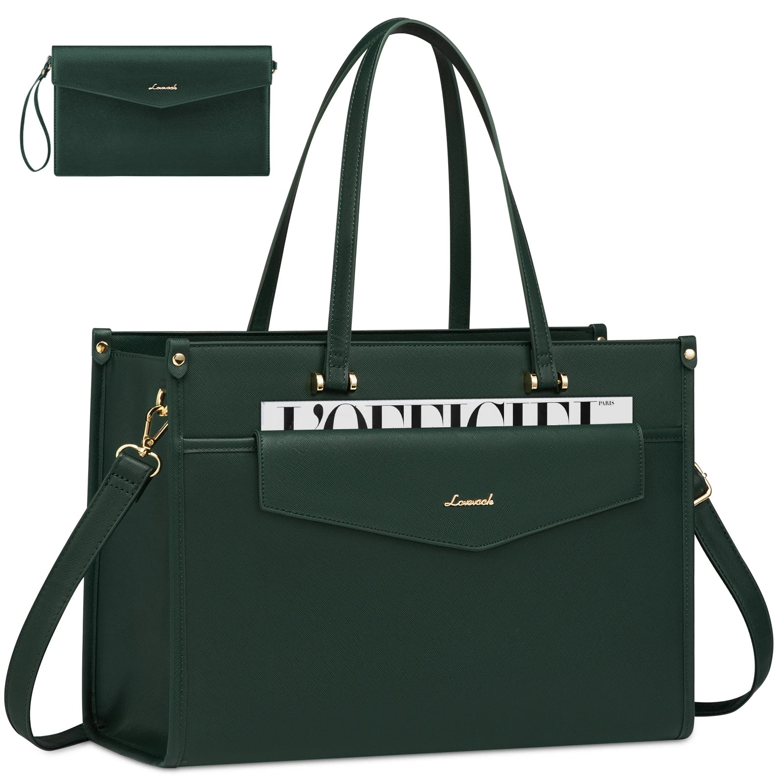 JMT-103818 Versatile 2-in-1 Laptop Tote and Shoulder Bag for Women, Ideal for Work, Travel, and School