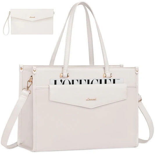 JMT-103818 Versatile 2-in-1 Laptop Tote and Shoulder Bag for Women, Ideal for Work, Travel, and School