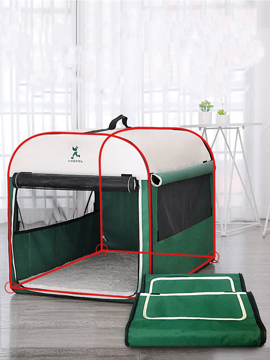 JMT-104010 Composite Cloth Pet Tent - Breathable & Mosquito-Proof, Available in Green & Pink, Sizes S to XL