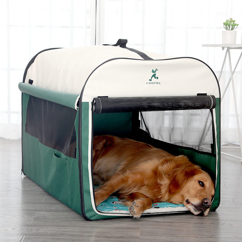 JMT-104010 Composite Cloth Pet Tent - Breathable & Mosquito-Proof, Available in Green & Pink, Sizes S to XL