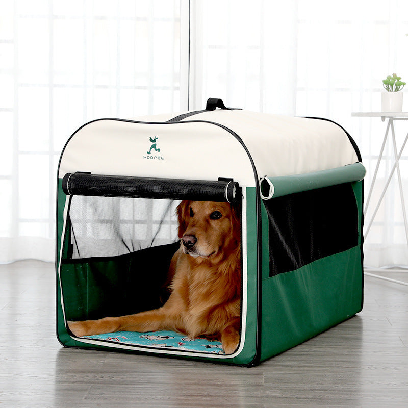 JMT-104010 Composite Cloth Pet Tent - Breathable & Mosquito-Proof, Available in Green & Pink, Sizes S to XL