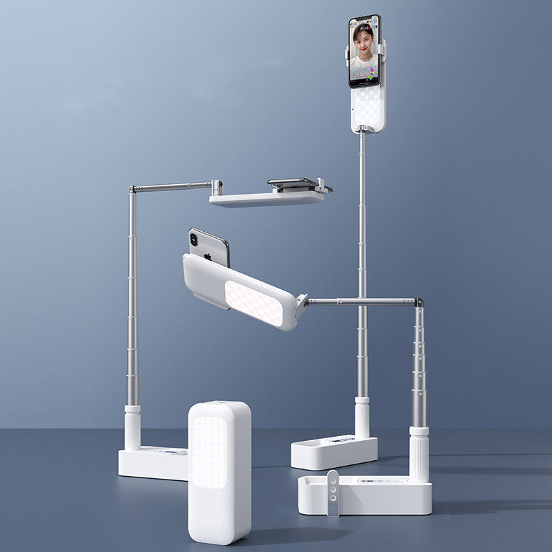 JMT-104010 Retractable Wireless Fill Light with Charging Base for Smartphones and Tablets