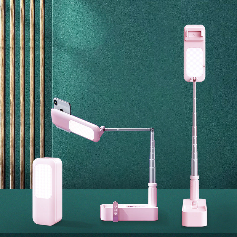 JMT-104010 Retractable Wireless Fill Light with Charging Base for Smartphones and Tablets