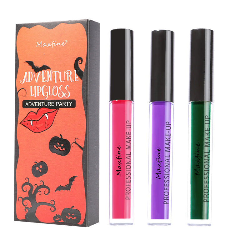 JMT-104266 Waterproof Halloween Lipstick Lip Glaze - No Stain on Cup, Universal Skin Type