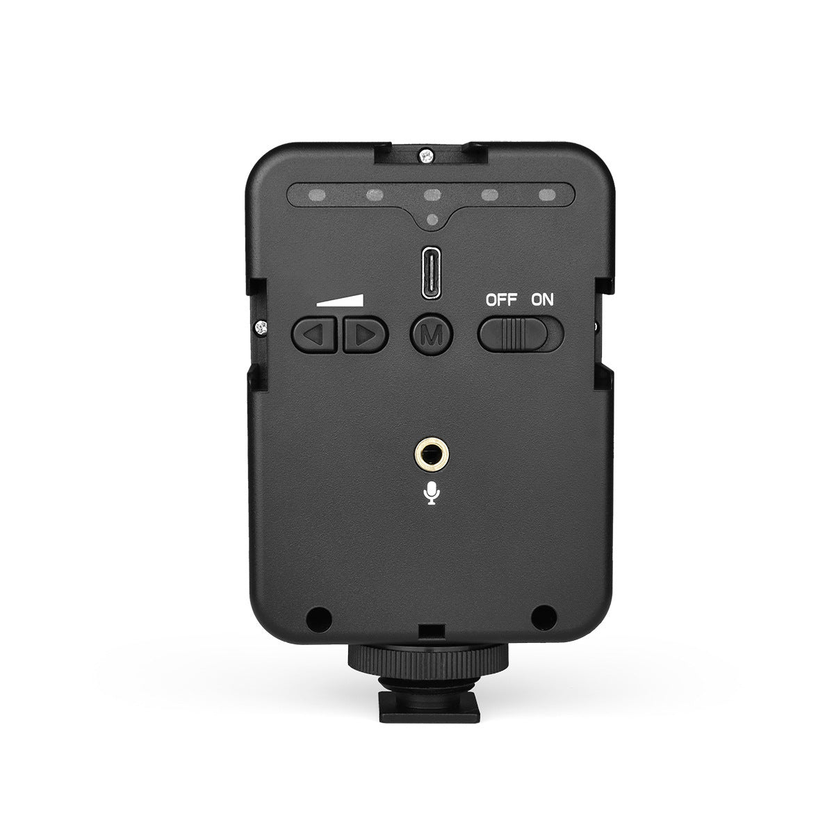 JMT-104330 Portable LED Fill Light with Noise Reduction Microphone for Photo and Video Recording