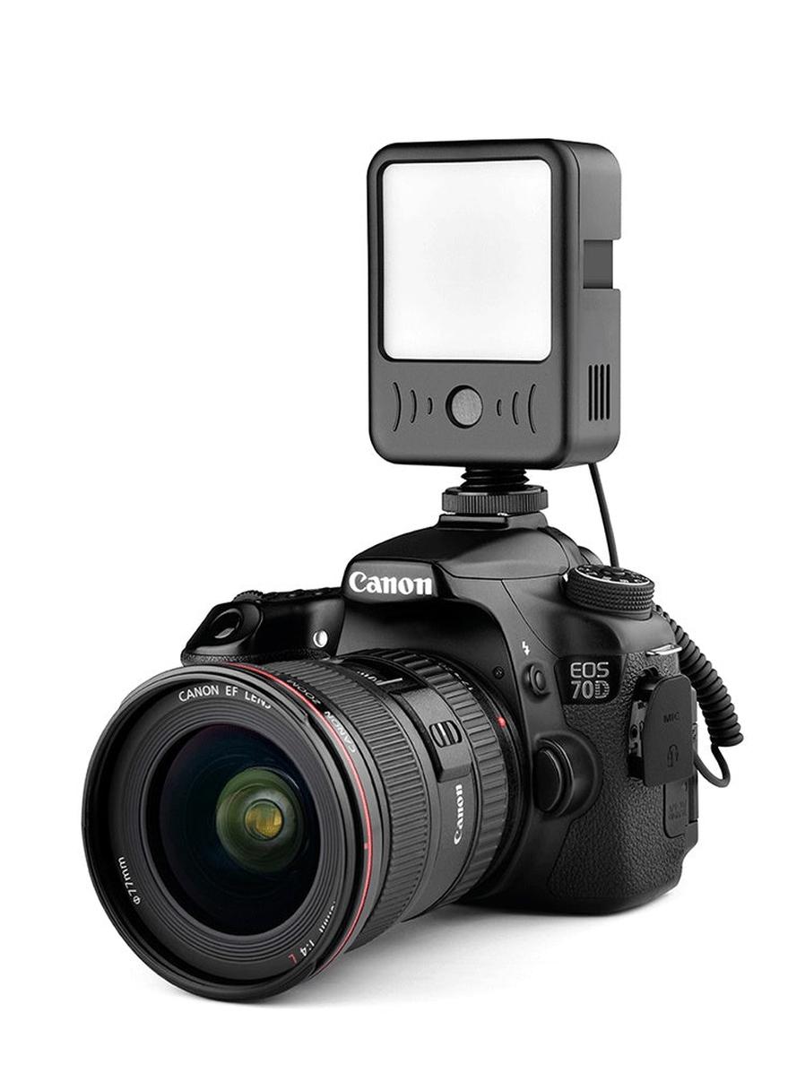 JMT-104330 Portable LED Fill Light with Noise Reduction Microphone for Photo and Video Recording