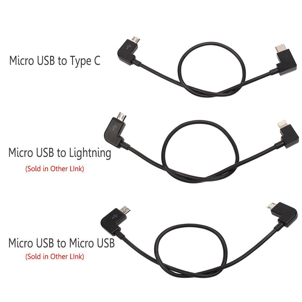 JMT-104330 Universal OTG Charging Cable - USB Adapter for Android and Apple Devices, 0.3M Length