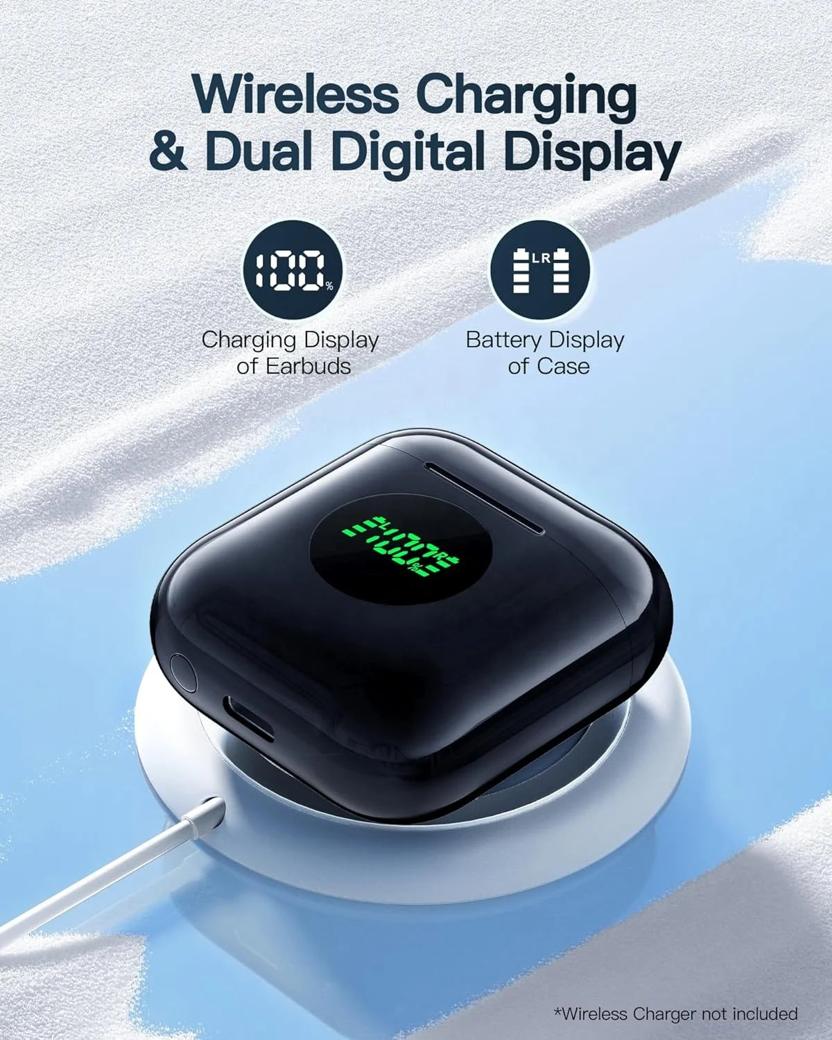 JMT-104330 Wireless TWS Gaming Earbuds with LED Display and High-Performance Sound