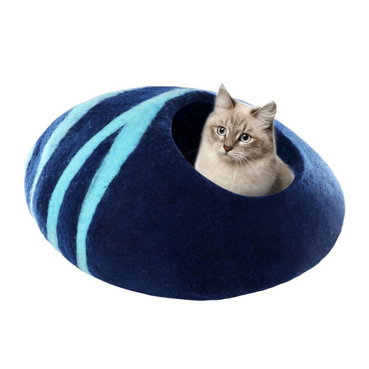 JMT-104458 Handmade Washable Merino Wool Cat House for Comfort and Relaxation