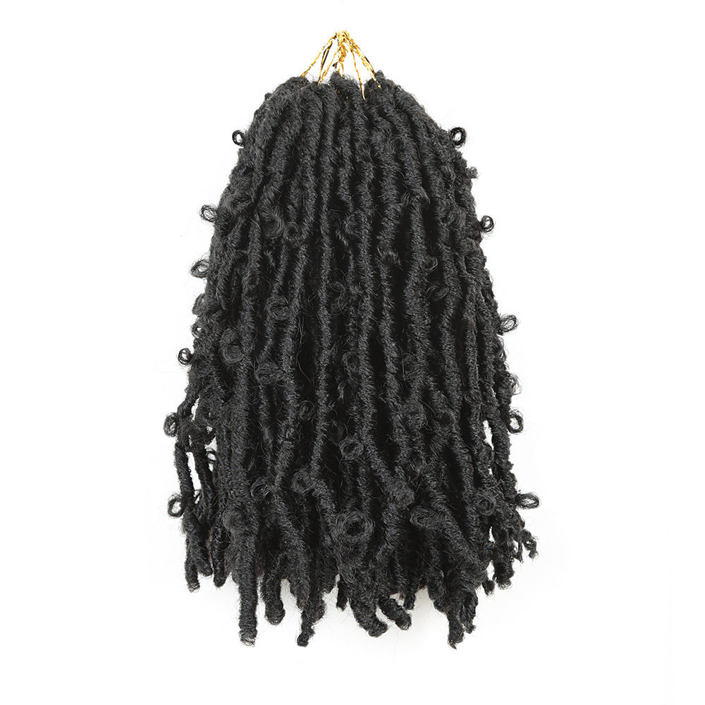 JMT-104522 Short Curly Wig for Ladies - 12 Inch Low Temperature Flame Retardant Silk, Versatile for Any Face Shape