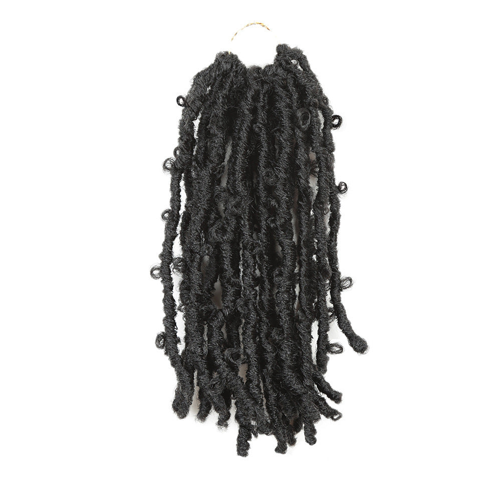 JMT-104522 Short Curly Wig for Ladies - 12 Inch Low Temperature Flame Retardant Silk, Versatile for Any Face Shape