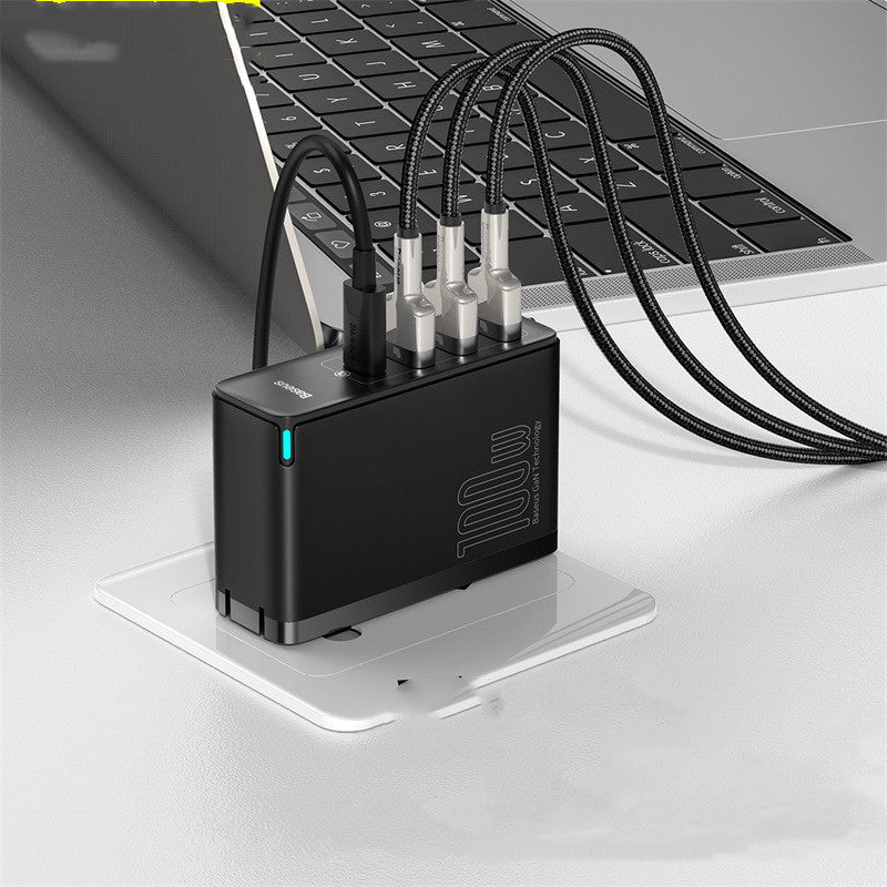 JMT-104842 Fast Charging Gallium Nitride Charger for Mobile Devices - Compact Black or White Design