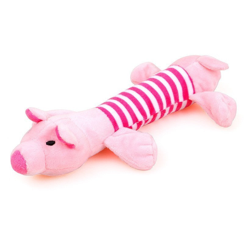 JMT-104970 Cute Plush Rabbit and Squirrel Chew Toys for Dogs - Soft Anti-Bite Fabric