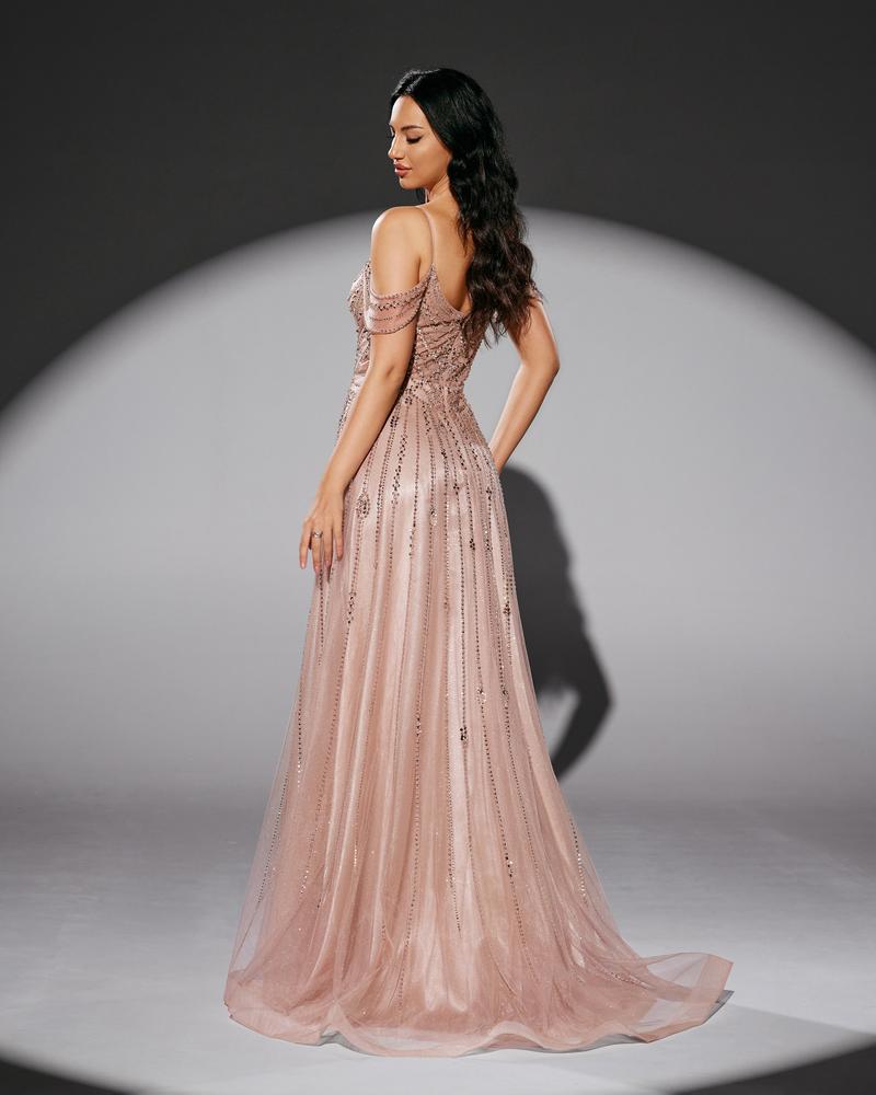JMT-105226 Elegant Pink Evening Dress - Model SH0213 for Women