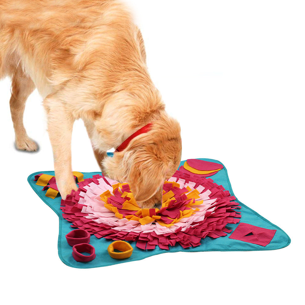 JMT-105290 Interactive Blue Felt Cloth Pet Educational Bite Toy