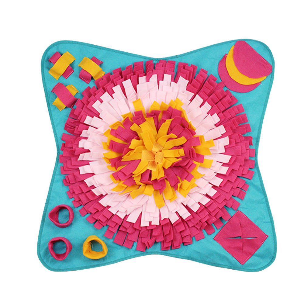 JMT-105290 Interactive Blue Felt Cloth Pet Educational Bite Toy