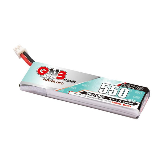 JMT-105482 Mini High-Rate Lithium Battery for FPV - 4.2V, 0.55A, Compact Size 6x18x66mm