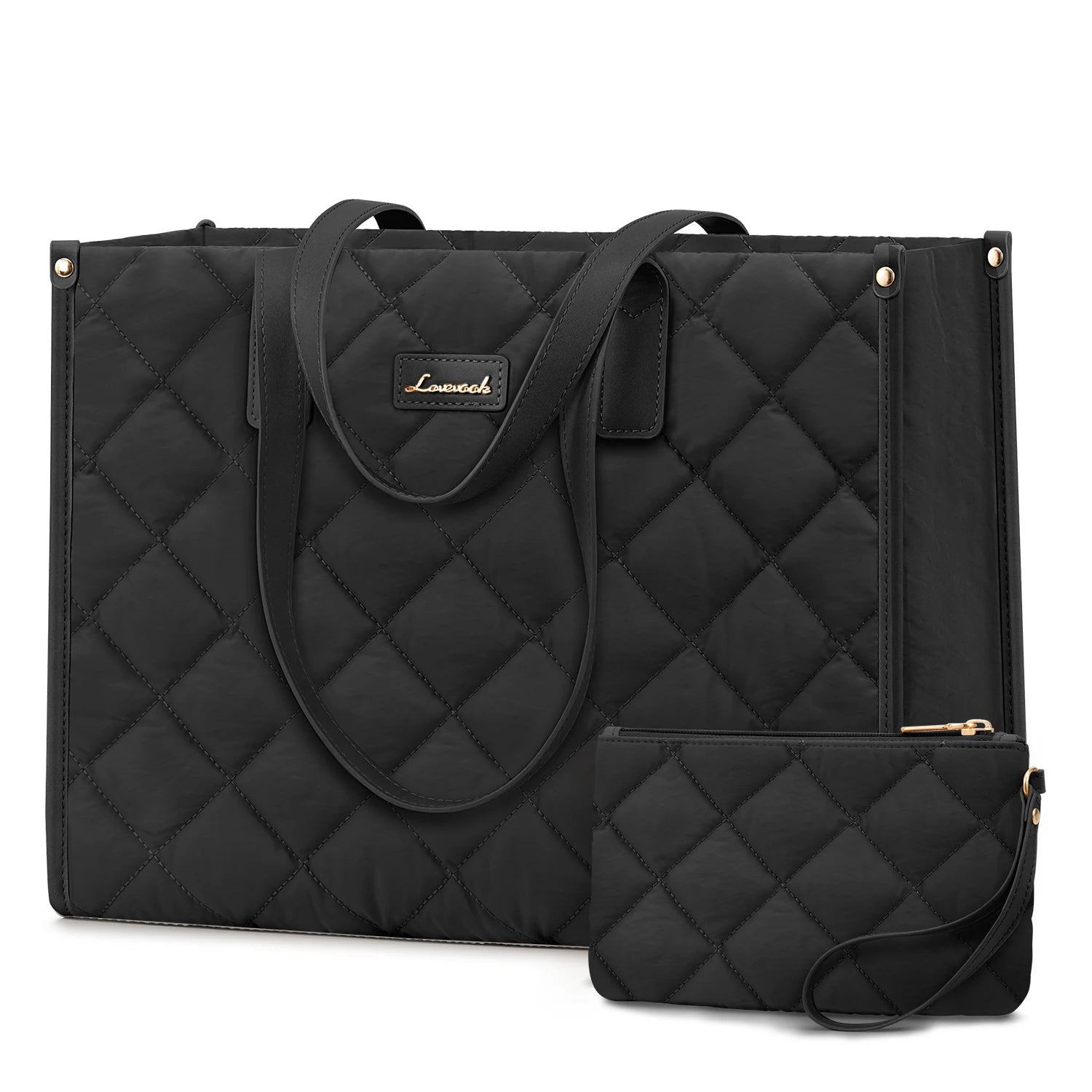 JMT-106122 Quilted Large Tote Hand Bag for Work and School – Versatile Laptop Purse for Office Use