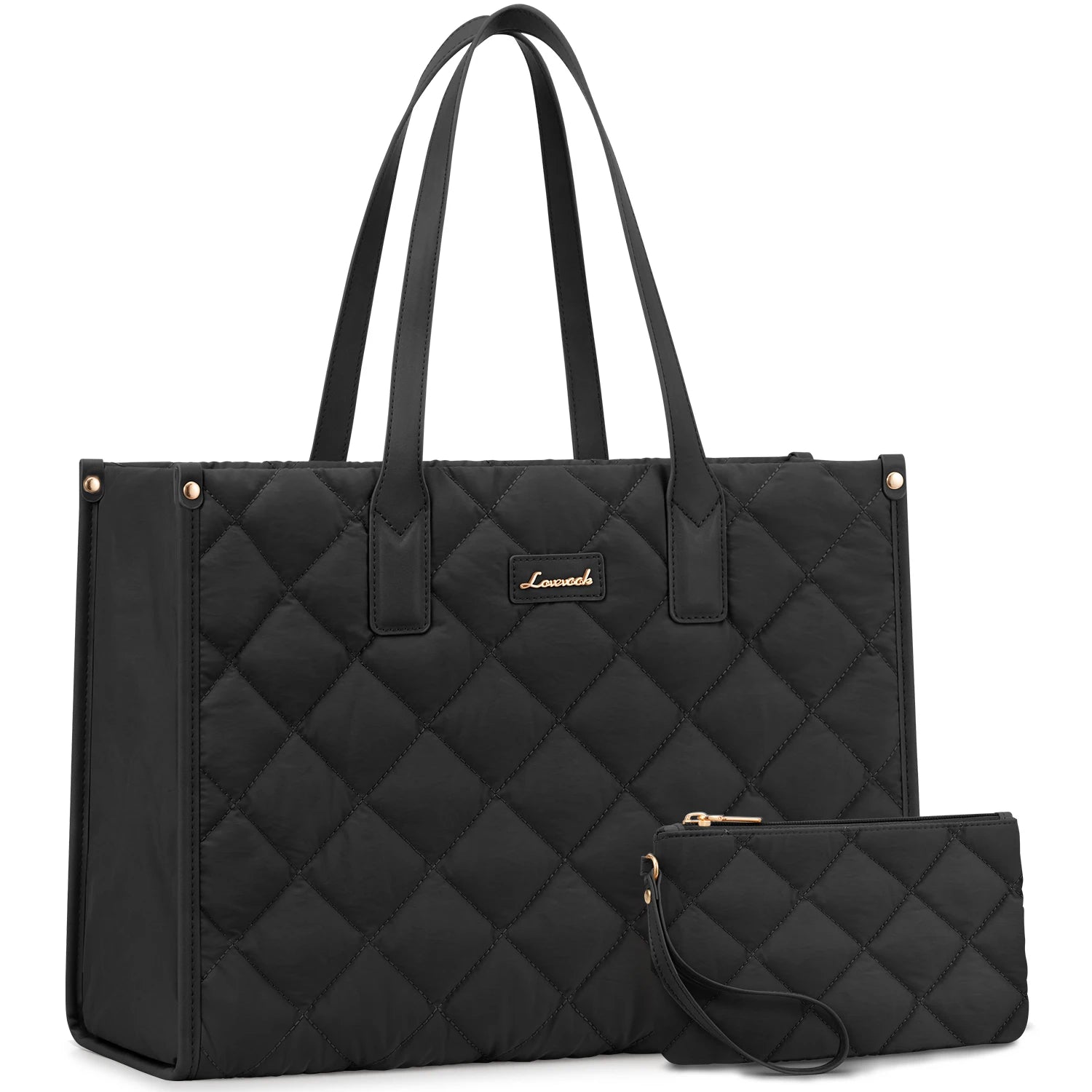 JMT-106122 Quilted Large Tote Hand Bag for Work and School – Versatile Laptop Purse for Office Use