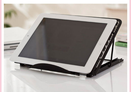 JMT-106314 Adjustable Laptop and Tablet Stand - Cold-Rolled Steel with Multi-Angle Viewing for iPads and Devices