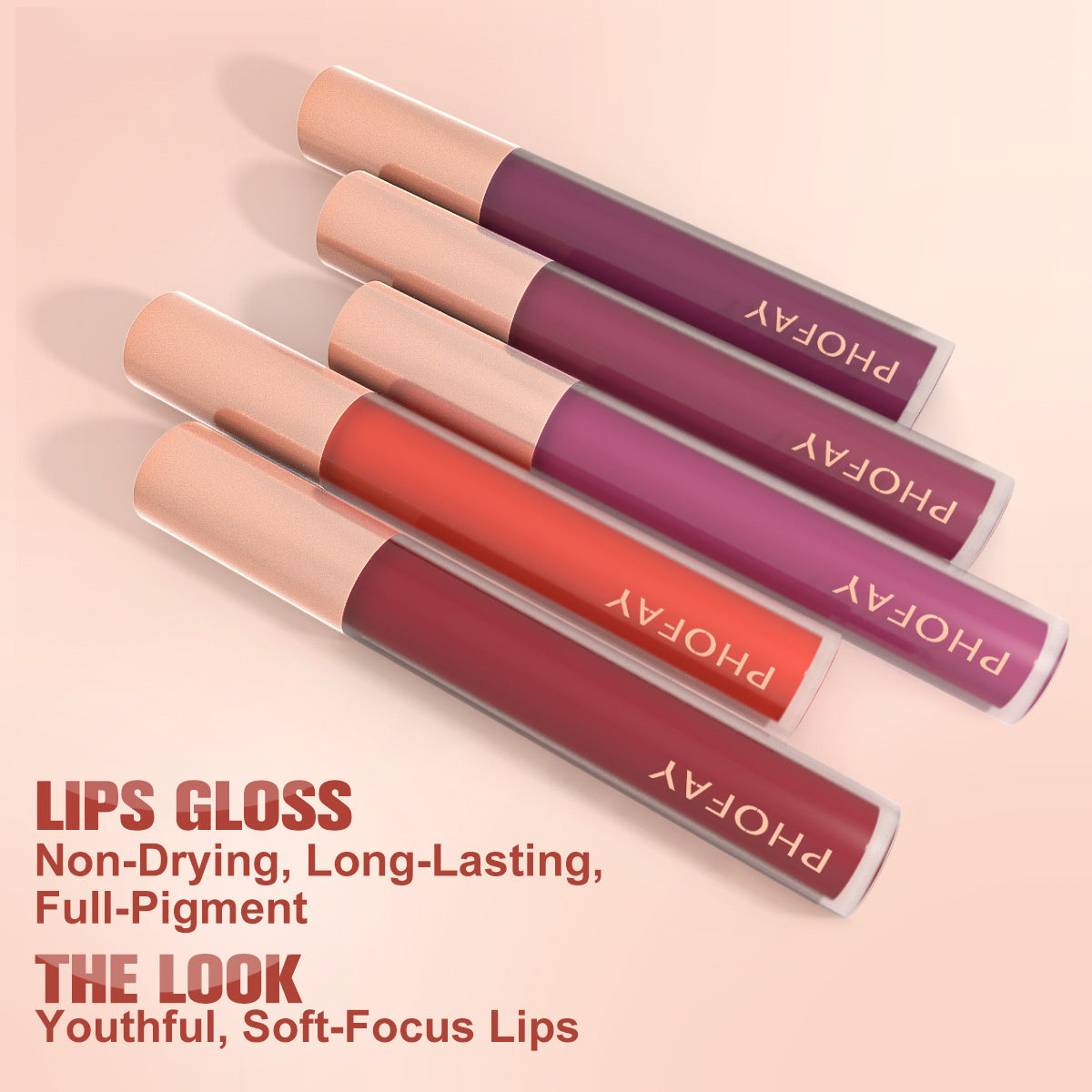 JMT-106570 Non-Sticky Moisturizing Lip Gloss for Smooth, Charming Lips - 3.2 ML