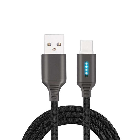 JMT-106634 Durable Fabric Weaving Fast Charging Type-C Cable with 2.4A Support, 1M Length