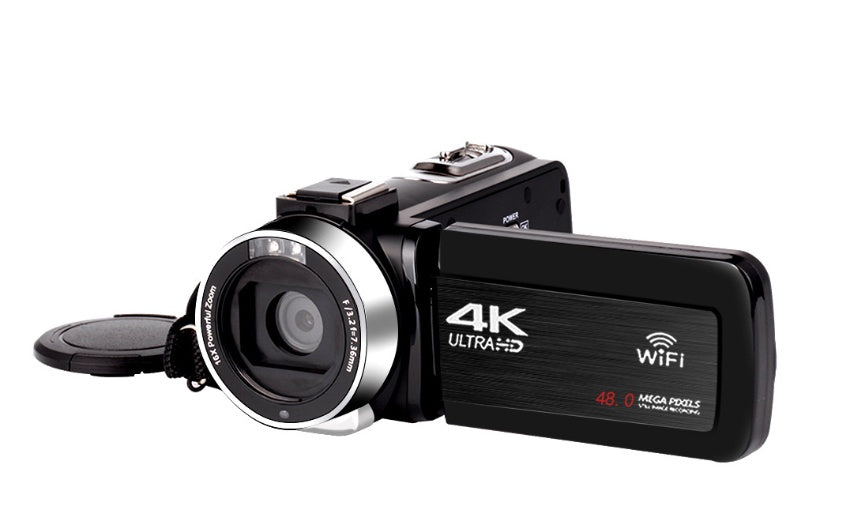 JMT-106826 4K Digital Video Camera with 3.0-Inch Touch Screen, WiFi Remote Control, and 18x Zoom