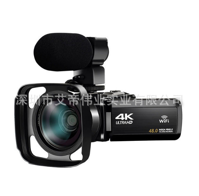 JMT-106826 4K Digital Video Camera with 3.0-Inch Touch Screen, WiFi Remote Control, and 18x Zoom