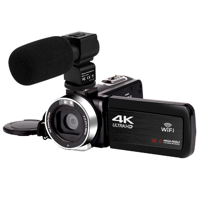 JMT-106826 4K Digital Video Camera with 3.0-Inch Touch Screen, WiFi Remote Control, and 18x Zoom