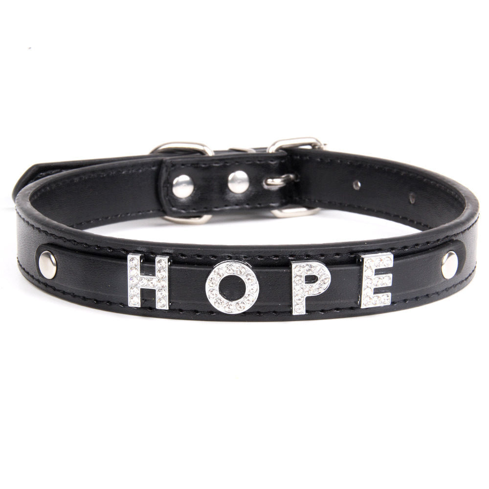 JMT-106954 Personalized PU Leather Pet Collar for Small and Medium Dogs with Convenient Alloy Nail Design