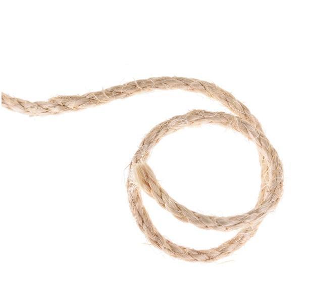 JMT-107466 Sisal Rope for Cat Scratching Posts - 6mm Diameter, Natural Fiber, 10FT to 66FT Options Available