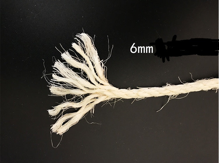 JMT-107466 Sisal Rope for Cat Scratching Posts - 6mm Diameter, Natural Fiber, 10FT to 66FT Options Available