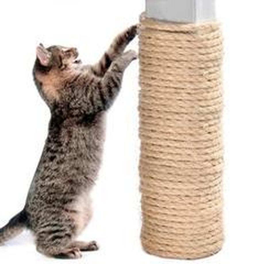 JMT-107466 Sisal Rope for Cat Scratching Posts - 6mm Diameter, Natural Fiber, 10FT to 66FT Options Available
