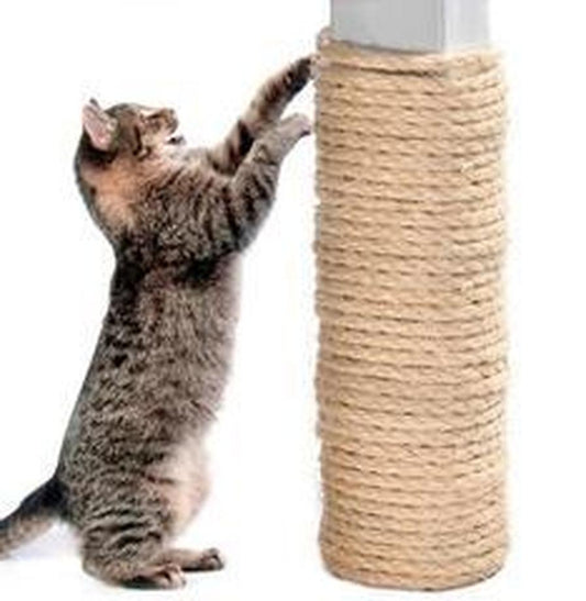 JMT-107466 Sisal Rope for Cat Scratching Posts - 6mm Diameter, Natural Fiber, 10FT to 66FT Options Available