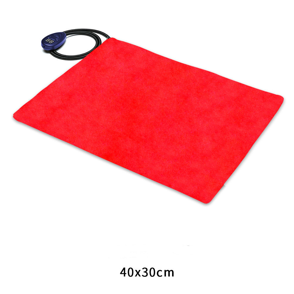 JMT-107914 Temperature Regulating Heating Pad for Pets - Electric Flannel Blanket, 40x30cm with Intelligent Temperature Control
