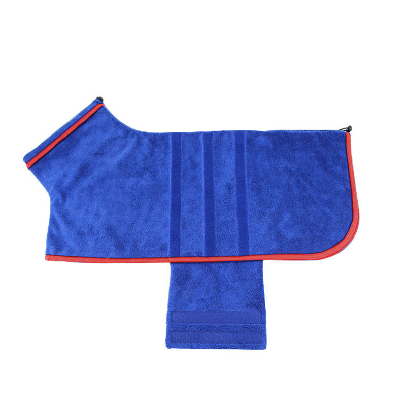 JMT-108234 Adjustable Dog Bathrobe and Cat Drying Towel for Optimal Water Absorption, Suitable for Small to Large Pets