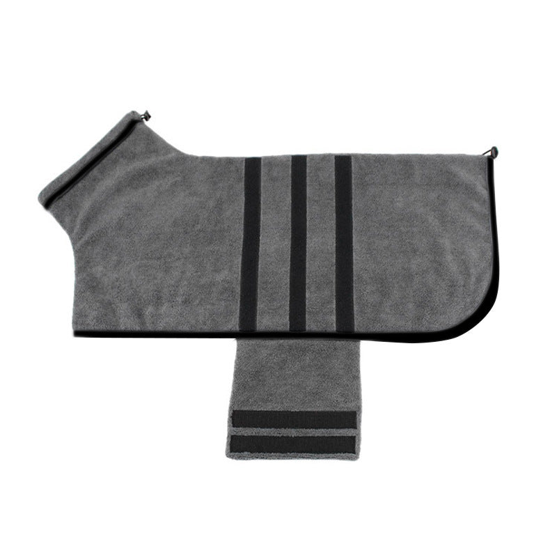 JMT-108234 Adjustable Dog Bathrobe and Cat Drying Towel for Optimal Water Absorption, Suitable for Small to Large Pets