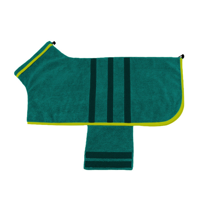 JMT-108234 Adjustable Dog Bathrobe and Cat Drying Towel for Optimal Water Absorption, Suitable for Small to Large Pets