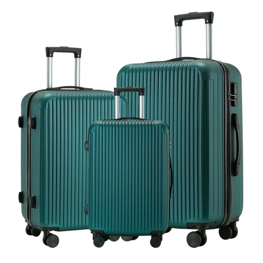 JMT-108490 Three-Piece Lightweight Waterproof Luggage Set - 20/24/28 Inch Large Capacity Suitcases with Soft Handle