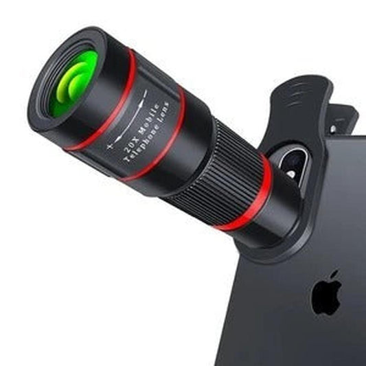 JMT-108618 20x Cell Phone Telescope with Multi-Layer Coated Optical Glass and Universal Clip